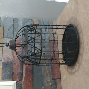 Black wire lace birdcage